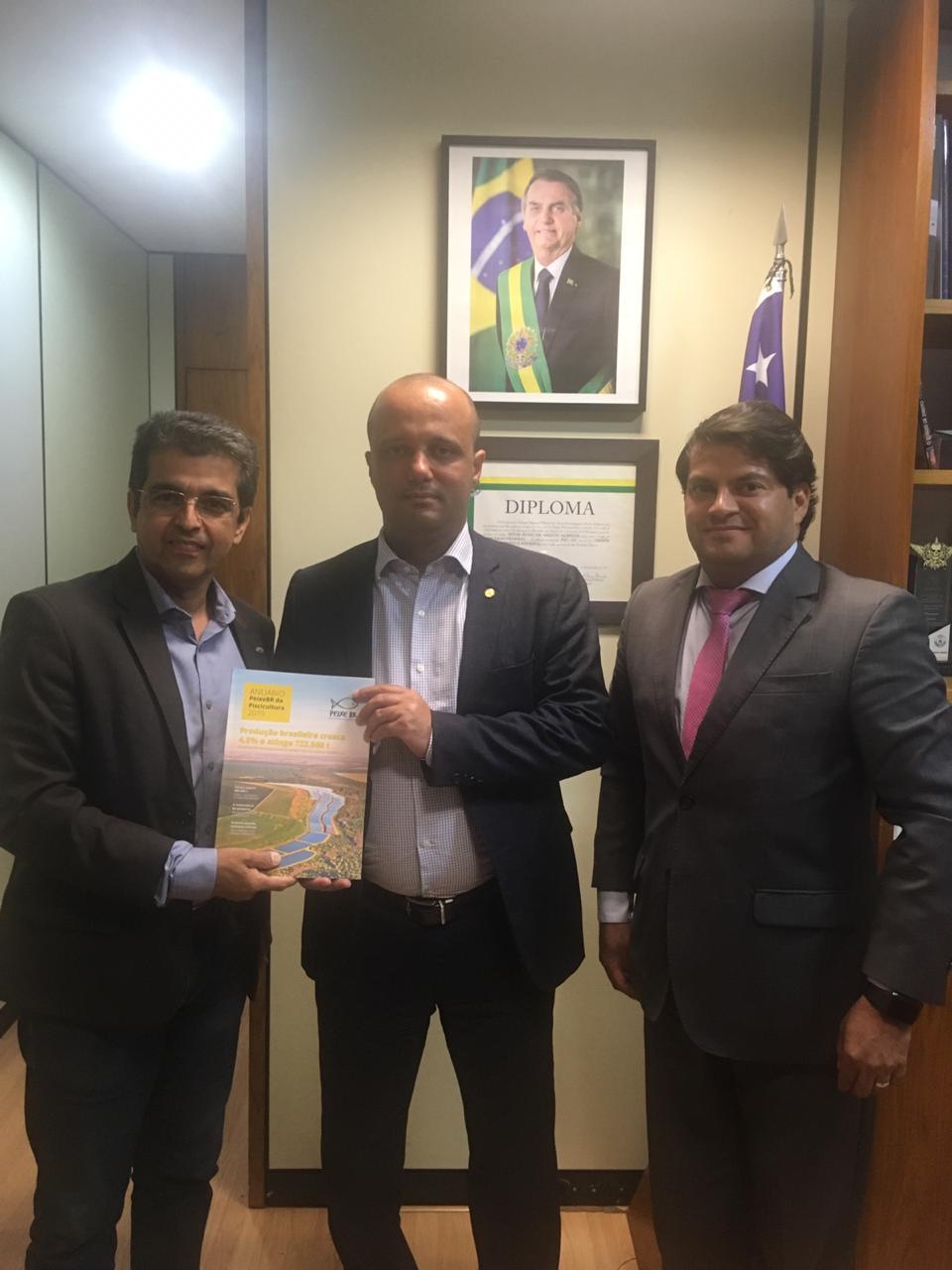 Peixe BR se reune com o Líder do Governo Bolsonaro no Congresso, Deputado Major Vitor Hugo