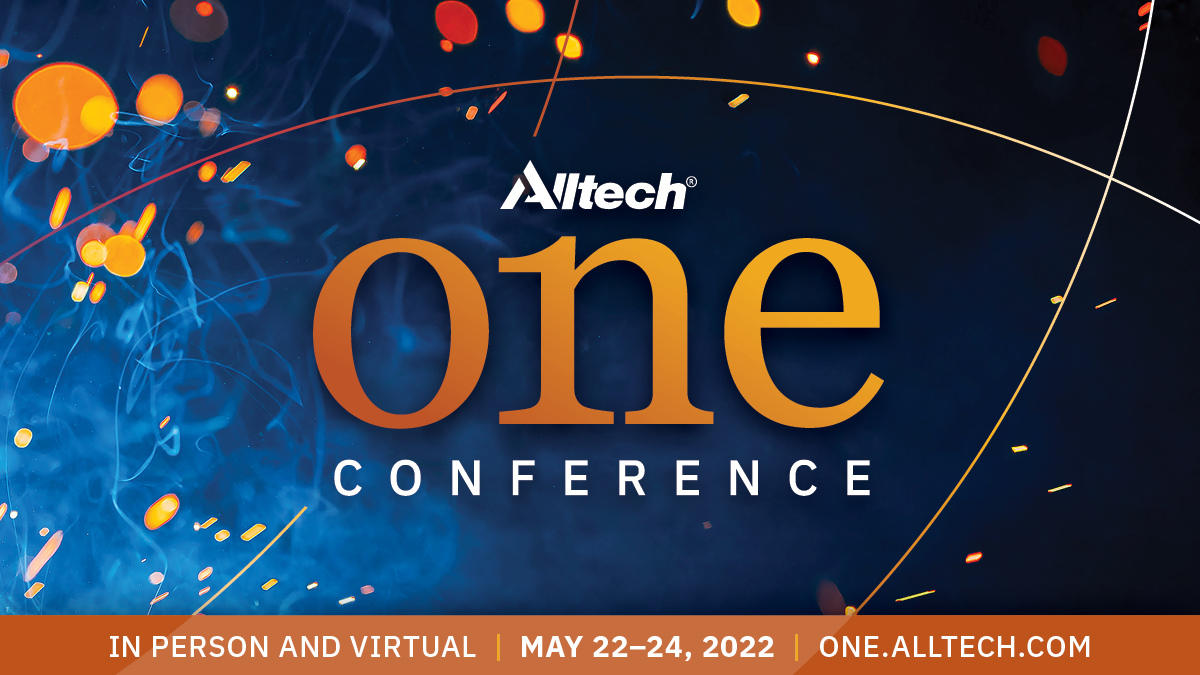A Conferência Alltech ONE retorna no período de 22 até 24 de maio com modalidades presencial e virtual